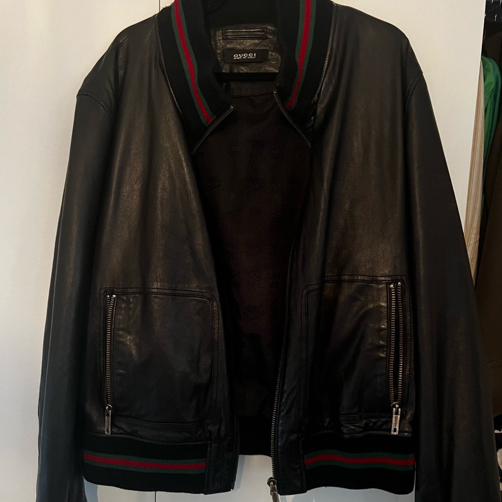 Gucci Black Leather Jacket